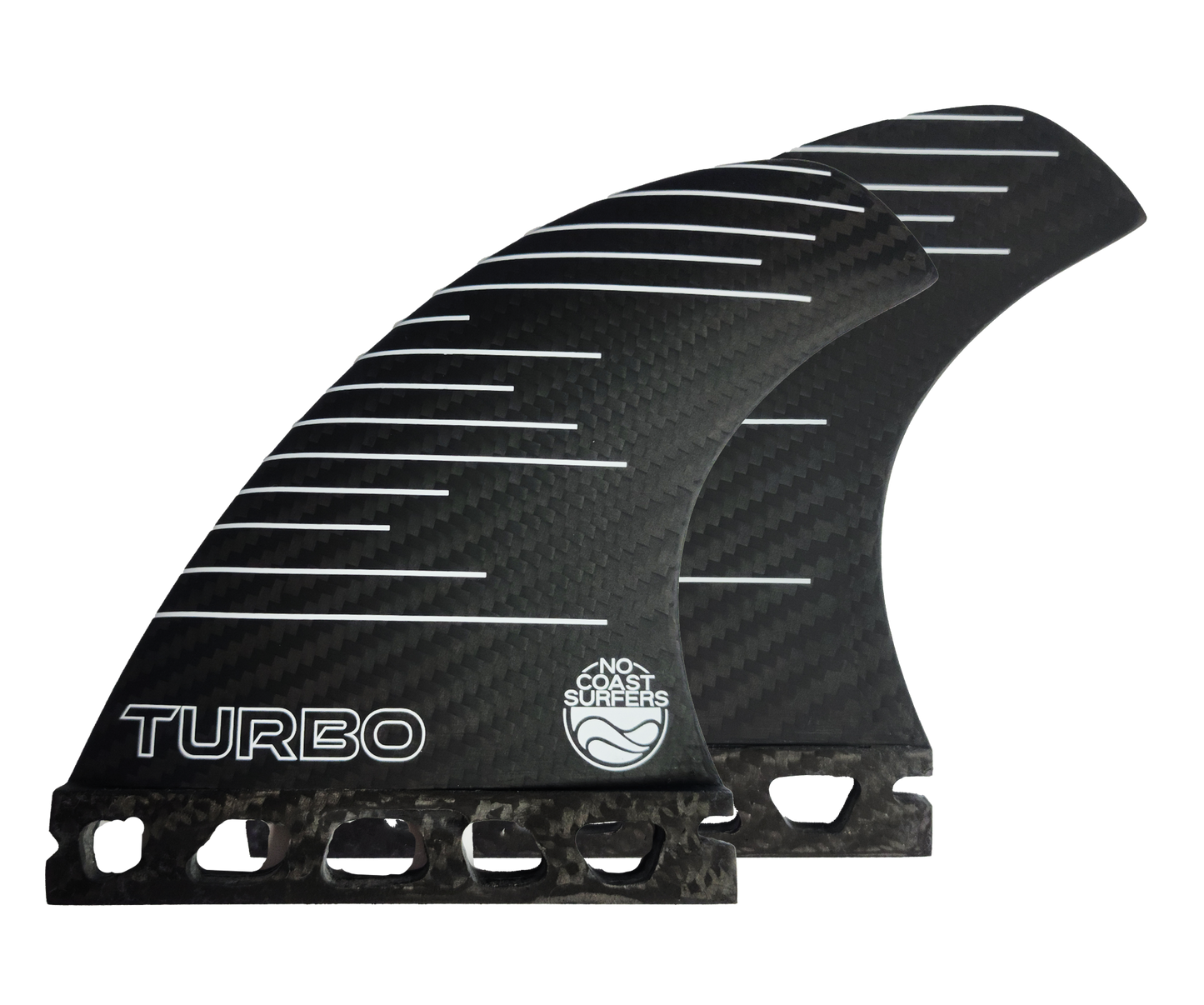 No Coast Surfers - TURBO - featherlight Carbon Fiber Wakesurf Fin