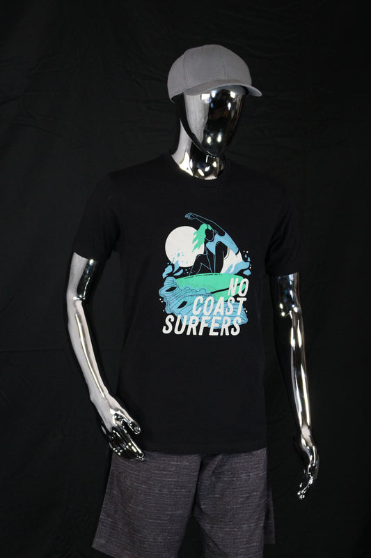 Black Wakesurf Art Crew Neck T-Shirt