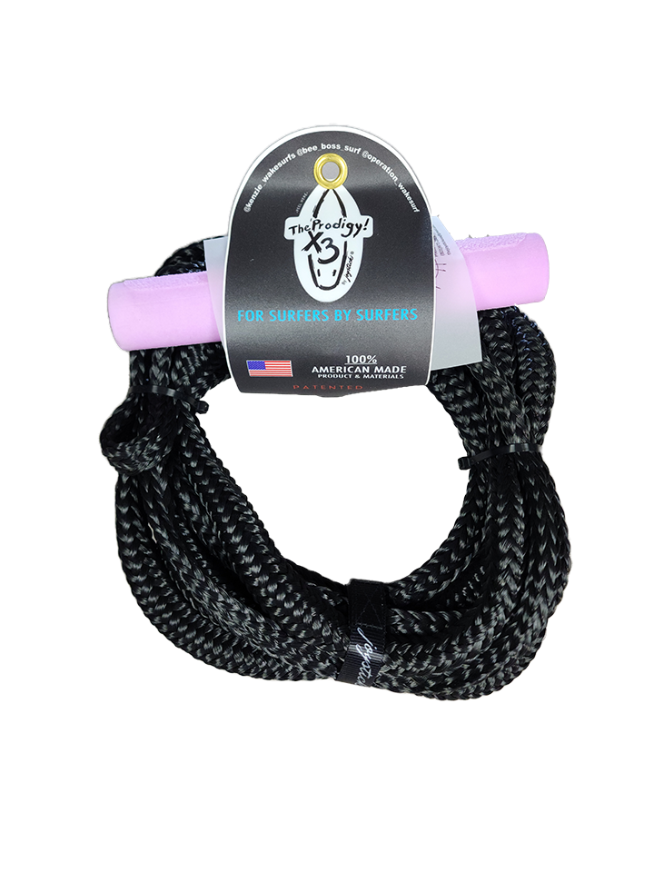 Joystick Surf Rope - Black Rope/purple Handle Gen.5