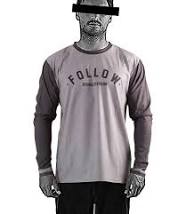 Follow Grey Hydro Long Sleeve Tee